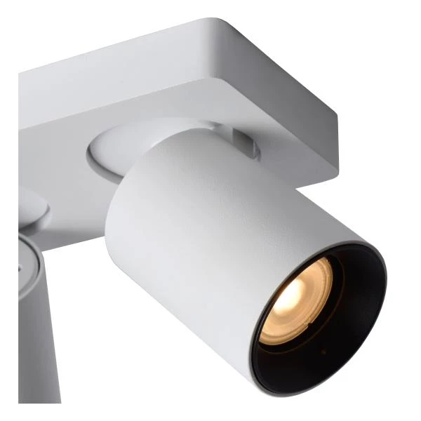 Lucide NIGEL - Ceiling spotlight - LED Dim to warm - GU10 - 3x5W 2200K/3000K - White - detail 3